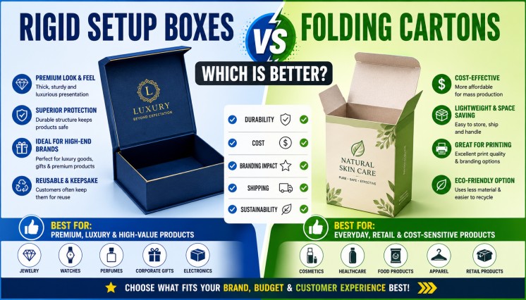 Rigid Setup Boxes vs Folding Cartons: Which Is Better?